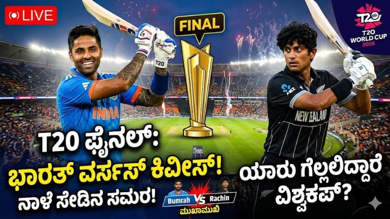 india-vs-nz-t20-final-match-summary-kannada