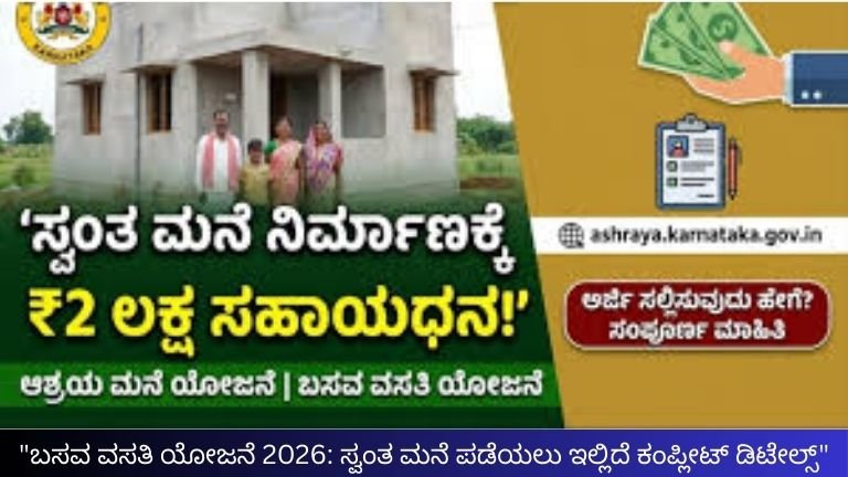 ಬಸವ ವಸತಿ ಯೋಜನೆ 2026: 