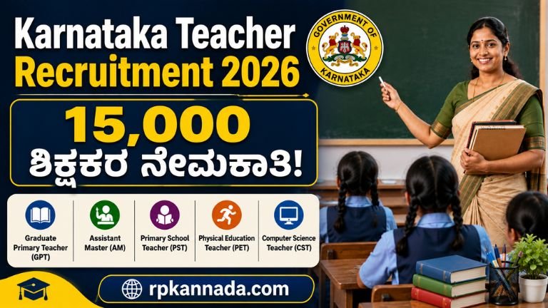 Karnataka Teacher Recruitment 2026